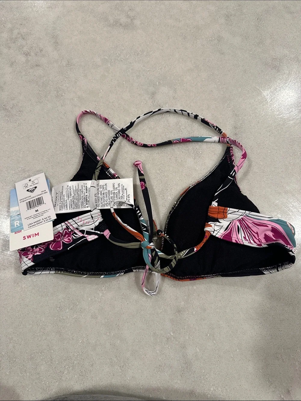 Roxy PT Beach Classics-Floral Print Bikini Top & Matching Bottoms